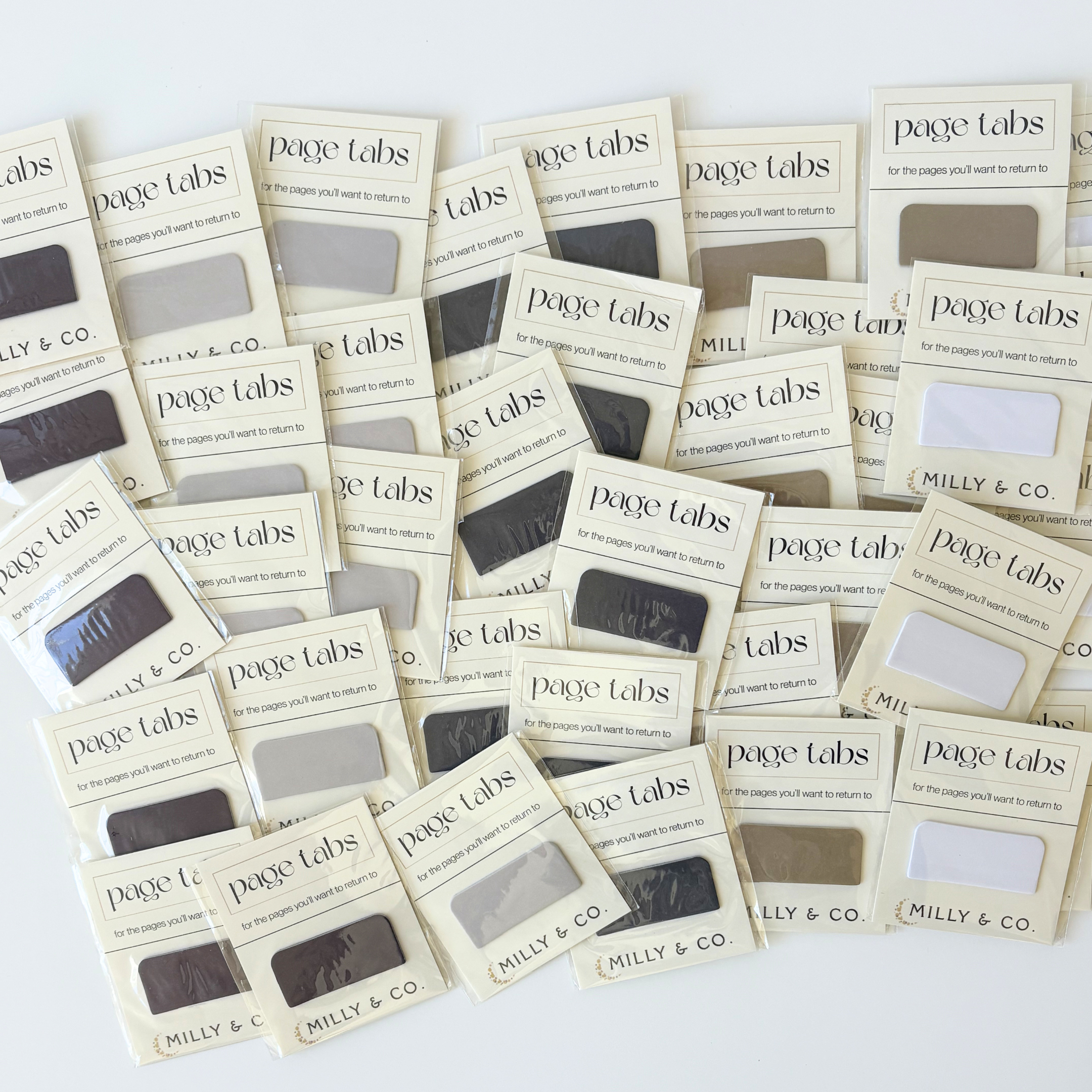 Page Tabs Sticky Notes - Neutral Set
